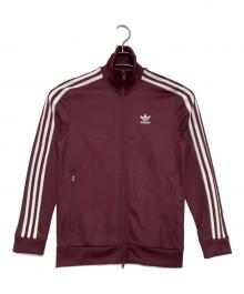 adidas（アディダス）の古着「トラックジャケット」｜ボルドー