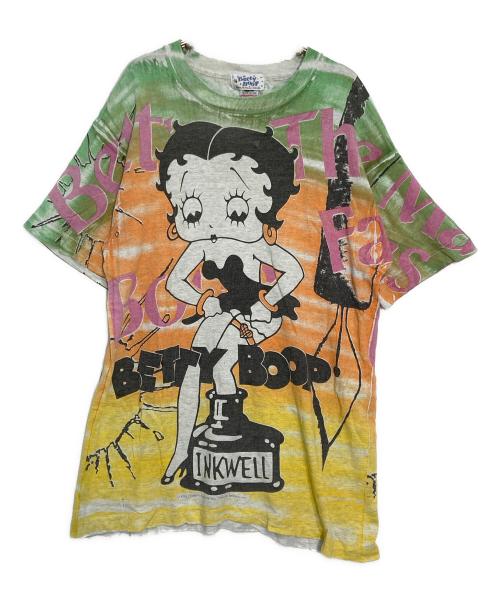 BETTY BOOP（ベティー・ブープ）BETTY BOOP (ベティー・ブープ) ペティデザインTシャツ グリーン サイズ:Ｌの古着・服飾アイテム
