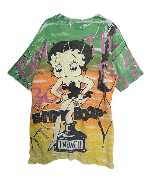 BETTY BOOP（ベティー・ブープ）BETTY BOOP (ベティー・ブープ) ペティデザインTシャツ グリーン サイズ:Ｌの古着・服飾アイテム