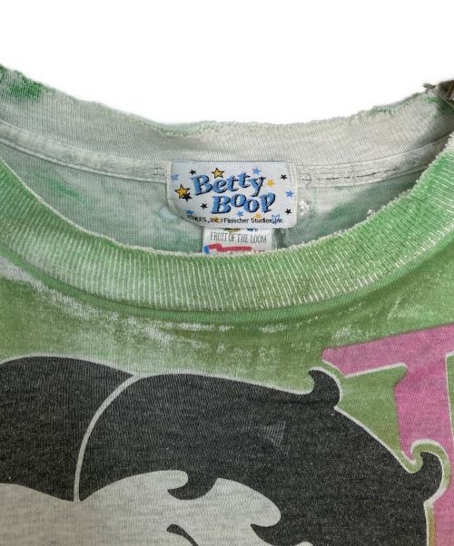 BETTY BOOP（ベティー・ブープ）BETTY BOOP (ベティー・ブープ) ペティデザインTシャツ グリーン サイズ:Ｌの古着・服飾アイテム