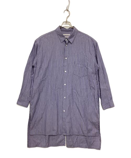 DISCOVERED（ディスカバード）DISCOVERED (ディスカバード) THOMAS MASON (トーマスメイソン) オーバーロングシャツ ブルー サイズ:1の古着・服飾アイテム