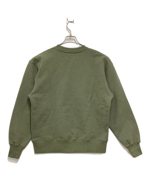 BEAMS T（ビームス ティー）BEAMS T (ビームス ティー) Yohei Yasumitsu / Crewneck Sweatshirt2 グリーン サイズ:Sの古着・服飾アイテム