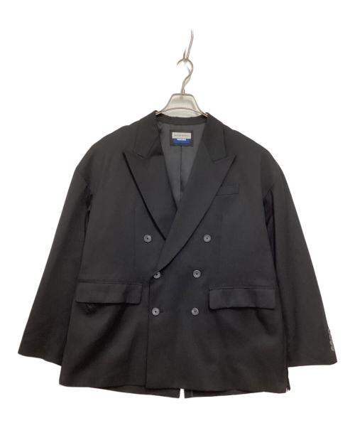 MAISON SPECIAL（メゾンスペシャル）MAISON SPECIAL (メゾンスペシャル) Wool Mix Smooth Prime-Over Peaked Lapel Double Tailored Jacket グレー サイズ:1の古着・服飾アイテム