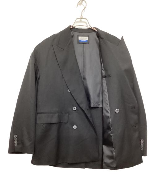 MAISON SPECIAL（メゾンスペシャル）MAISON SPECIAL (メゾンスペシャル) Wool Mix Smooth Prime-Over Peaked Lapel Double Tailored Jacket グレー サイズ:1の古着・服飾アイテム