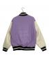 WACKO MARIA (ワコマリア) LEATHER VARSITY JACKET TYPE 3 パープル サイズ:Ｓ：25000円