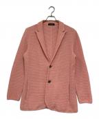 1piu1uguale3ウノピュウノウグァーレトレ）の古着「鹿の子編みニットジャケット」｜ピンク