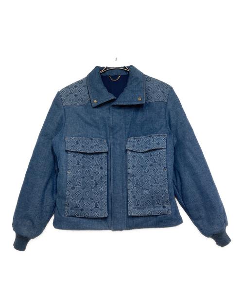 LOUIS VUITTON（ルイ ヴィトン）LOUIS VUITTON (ルイヴィトン) モノグラム パデッド パファー デニムジャケット インディゴ サイズ:48の古着・服飾アイテム