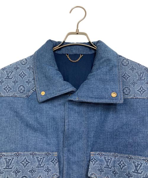 LOUIS VUITTON（ルイ ヴィトン）LOUIS VUITTON (ルイヴィトン) モノグラム パデッド パファー デニムジャケット インディゴ サイズ:48の古着・服飾アイテム