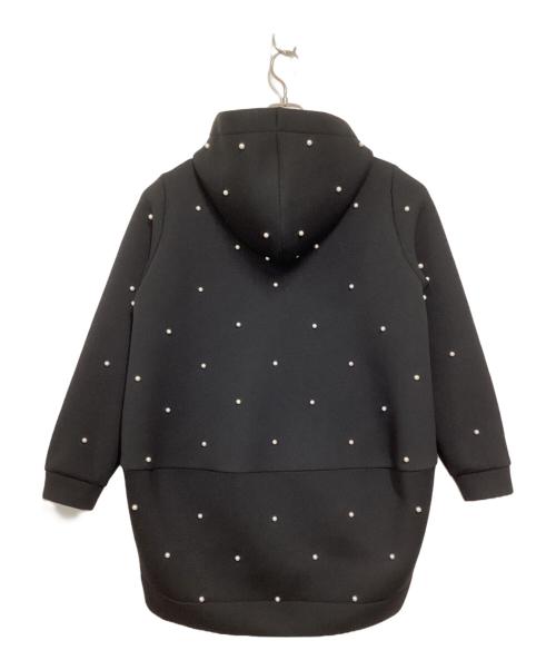 CHESTY（チェスティ）CHESTY (チェスティ) THE HANY (ザハニー) パール装飾ボンディングパーカー ブラック サイズ:1の古着・服飾アイテム