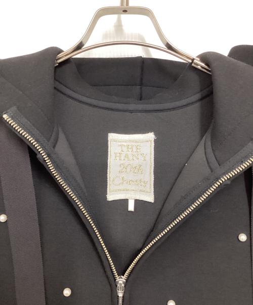 CHESTY（チェスティ）CHESTY (チェスティ) THE HANY (ザハニー) パール装飾ボンディングパーカー ブラック サイズ:1の古着・服飾アイテム