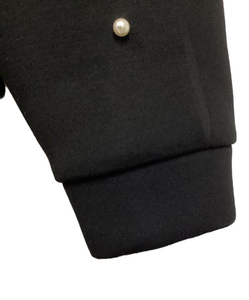 CHESTY（チェスティ）CHESTY (チェスティ) THE HANY (ザハニー) パール装飾ボンディングパーカー ブラック サイズ:1の古着・服飾アイテム