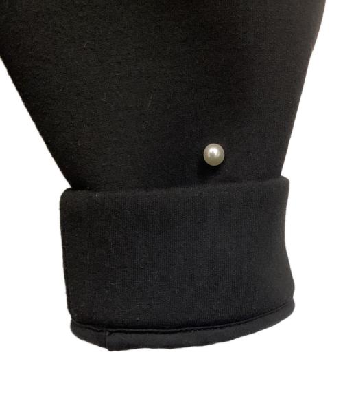 CHESTY（チェスティ）CHESTY (チェスティ) THE HANY (ザハニー) パール装飾ボンディングパーカー ブラック サイズ:1の古着・服飾アイテム