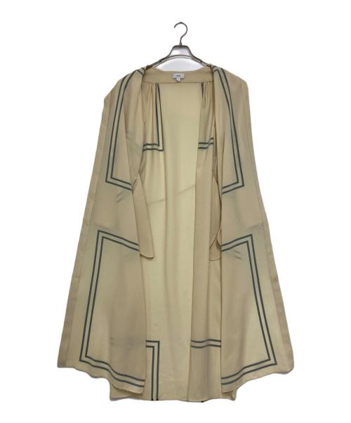 HYKE（ハイク）HYKE (ハイク) PRINTED BALLOON SLEEVE DRESS イエロー サイズ:2の古着・服飾アイテム