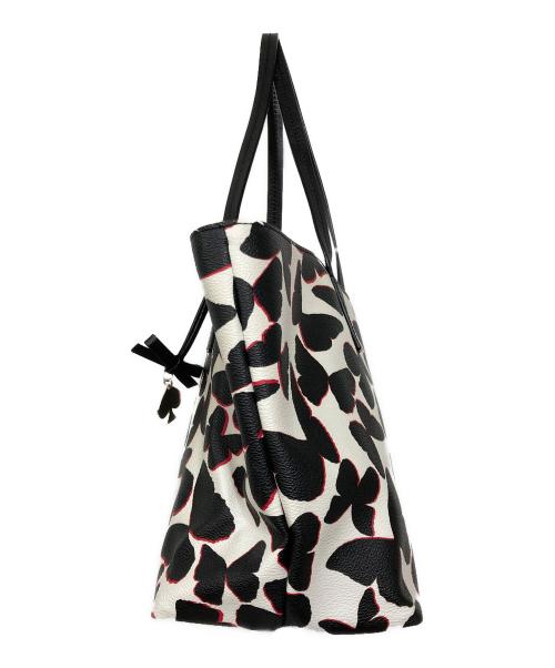 Kate Spade（ケイトスペード）Kate Spade (ケイトスペード) トートバッグ ホワイト×ブラックの古着・服飾アイテム