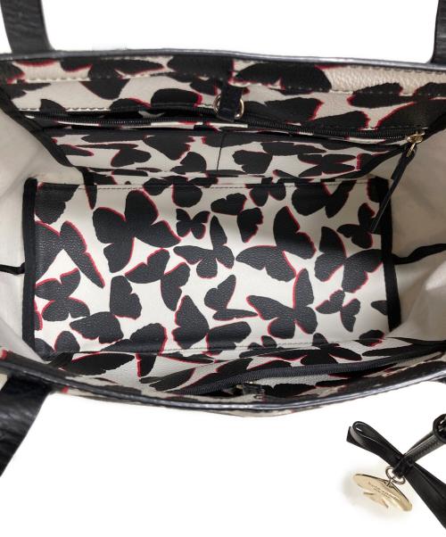 Kate Spade（ケイトスペード）Kate Spade (ケイトスペード) トートバッグ ホワイト×ブラックの古着・服飾アイテム