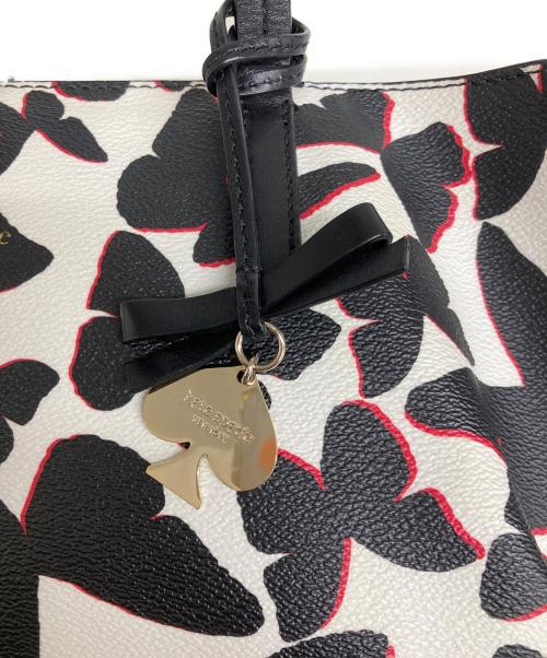 Kate Spade（ケイトスペード）Kate Spade (ケイトスペード) トートバッグ ホワイト×ブラックの古着・服飾アイテム