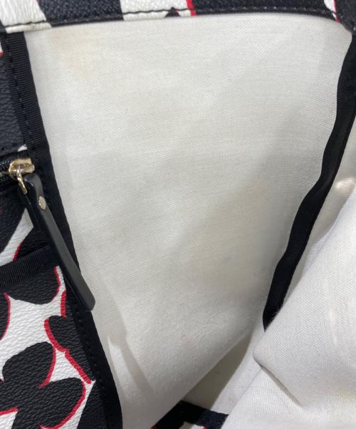 Kate Spade（ケイトスペード）Kate Spade (ケイトスペード) トートバッグ ホワイト×ブラックの古着・服飾アイテム
