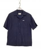 amiアミ）の古着「オープンカラーシャツ」｜ネイビー