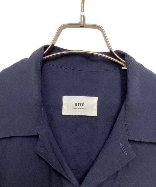 ami（アミ）ami (アミ) オープンカラーシャツ ネイビー サイズ:Mの古着・服飾アイテム