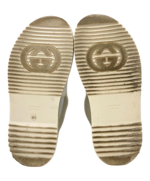 GUCCI（グッチ）GUCCI (グッチ) GGプラットフォームサンダル ホワイト サイズ:38 1/2の古着・服飾アイテム