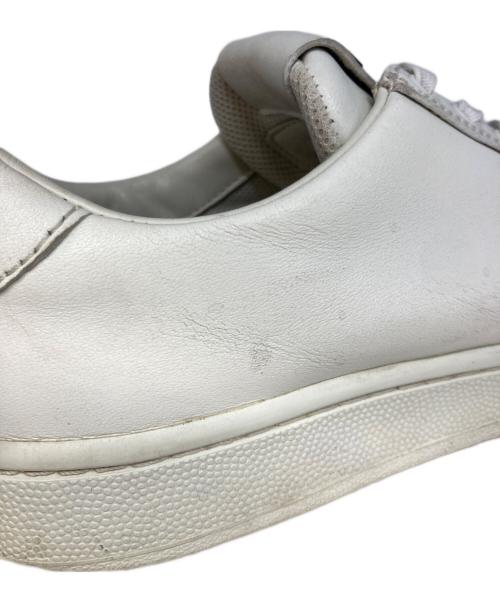 PRADA（プラダ）PRADA (プラダ) レザーローカットスニーカー ホワイト サイズ:23.5の古着・服飾アイテム