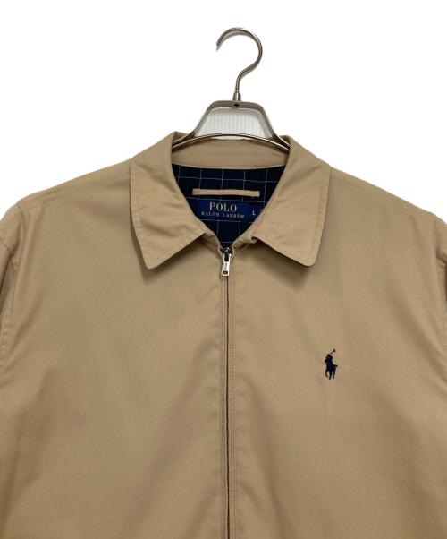 POLO RALPH LAUREN（ポロ・ラルフローレン）POLO RALPH LAUREN (ポロ・ラルフローレン) スイングトップ スポーツジャケット ベージュ サイズ:Ｌの古着・服飾アイテム