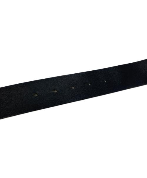 DIESEL（ディーゼル）DIESEL (ディーゼル) ロゴバックルレザーベルト ブラックの古着・服飾アイテム