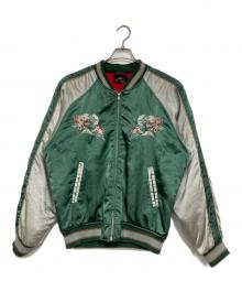 Ms NICX SIXX（ニックシックス）の古着「和柄スカジャン」｜グリーン