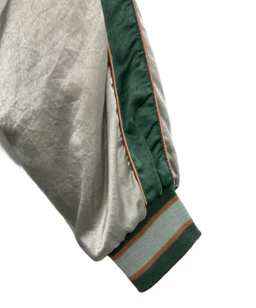 Ms NICX SIXX（ニックシックス）Ms NICX SIXX (ニックシックス) 和柄スカジャン グリーン サイズ:Ｌの古着・服飾アイテム