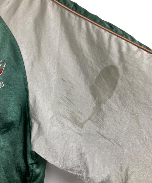 Ms NICX SIXX（ニックシックス）Ms NICX SIXX (ニックシックス) 和柄スカジャン グリーン サイズ:Ｌの古着・服飾アイテム