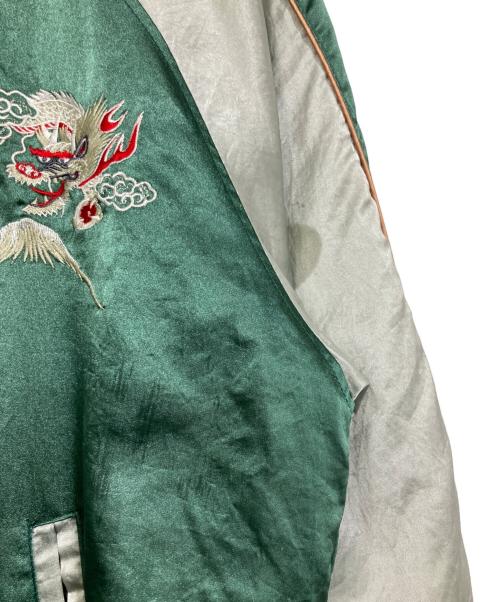 Ms NICX SIXX（ニックシックス）Ms NICX SIXX (ニックシックス) 和柄スカジャン グリーン サイズ:Ｌの古着・服飾アイテム