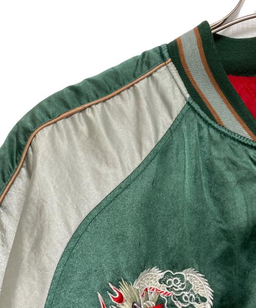 Ms NICX SIXX（ニックシックス）Ms NICX SIXX (ニックシックス) 和柄スカジャン グリーン サイズ:Ｌの古着・服飾アイテム