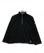 ORCIVALオーシバル）の古着「ハーフジップロングスリーブプルオーバー」｜ブラック