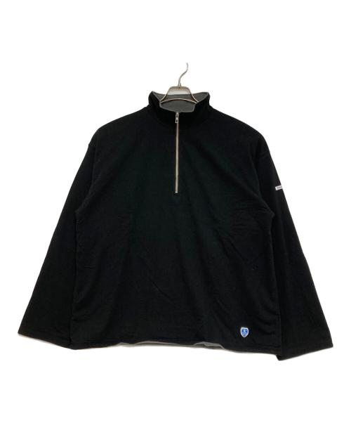 ORCIVAL（オーシバル）ORCIVAL (オーシバル) ハーフジップロングスリーブプルオーバー ブラック サイズ:5の古着・服飾アイテム