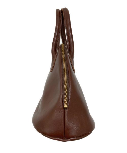 TIDE WAY（タイドウェイ）TIDE WAY (タイドウェイ) レザーハンドバッグ ブラウンの古着・服飾アイテム