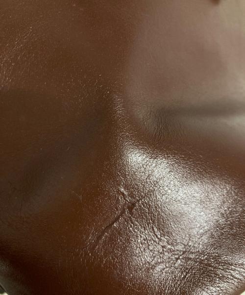 TIDE WAY（タイドウェイ）TIDE WAY (タイドウェイ) レザーハンドバッグ ブラウンの古着・服飾アイテム