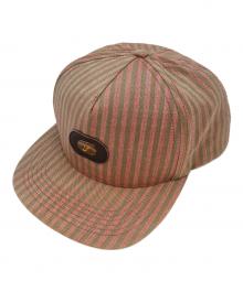 SUPREME（シュプリーム）の古着「キャップ」｜ピンク×ライトグリーン