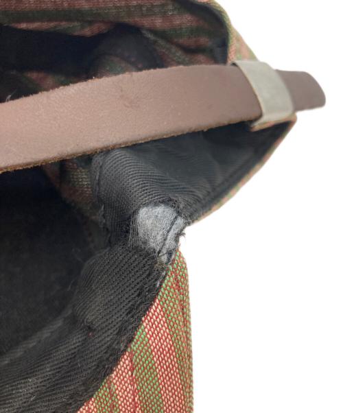 SUPREME（シュプリーム）SUPREME (シュプリーム) キャップ ピンク×ライトグリーンの古着・服飾アイテム