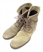 BUTTEROブッテロ）の古着「スウェードブーツ」｜ベージュ