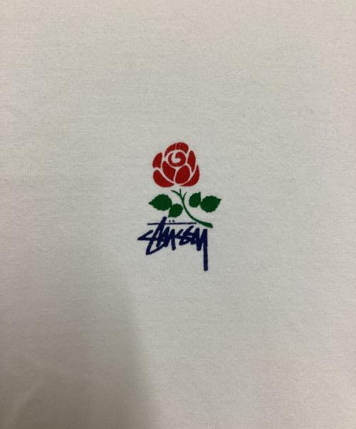 stussy（ステューシー）stussy (ステューシー) プリントTシャツ ホワイト サイズ:X X Lの古着・服飾アイテム