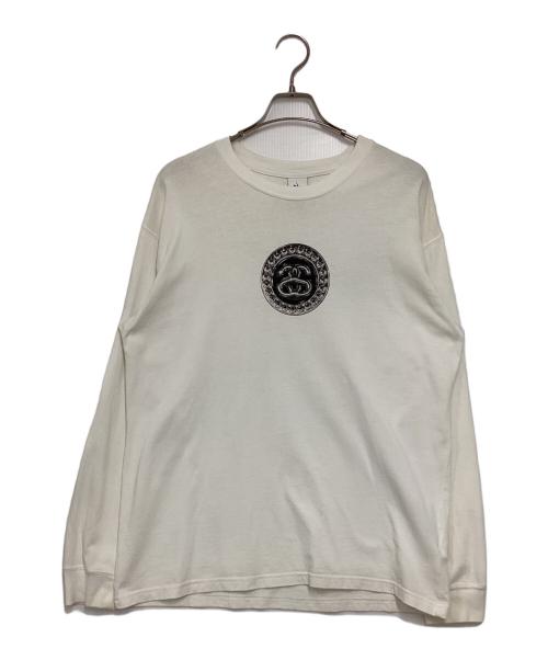 NIKE（ナイキ）NIKE (ナイキ) stussy (ステューシー) プリントカットソー ホワイト サイズ:mの古着・服飾アイテム