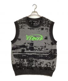 taka original（タカ オリジナル）の古着「ニットベスト」｜グレー