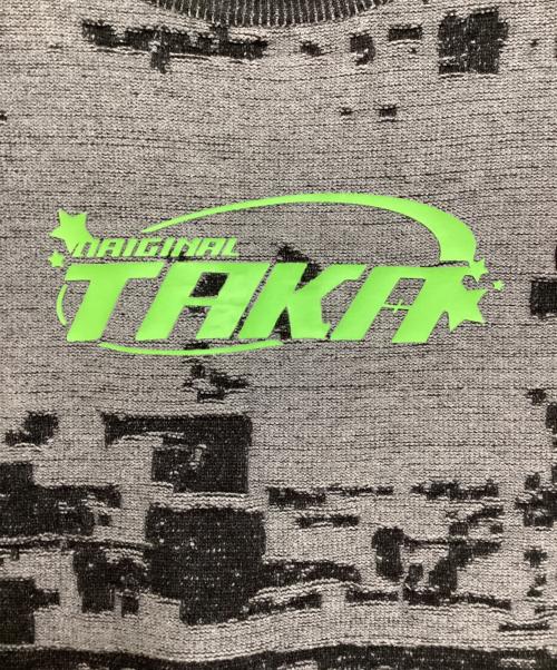 taka original（タカ オリジナル）taka original (タカ オリジナル) ニットベスト グレー サイズ:Lの古着・服飾アイテム