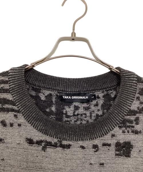 taka original（タカ オリジナル）taka original (タカ オリジナル) ニットベスト グレー サイズ:Lの古着・服飾アイテム