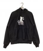 stussyステューシー）の古着「RAT HOODIE」｜ブラック