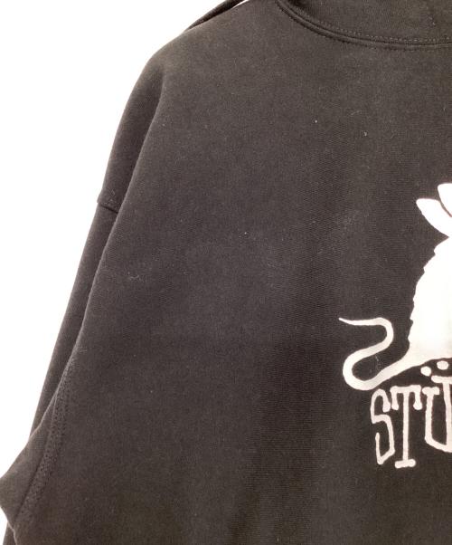stussy（ステューシー）stussy (ステューシー) RAT HOODIE ブラック サイズ:Mの古着・服飾アイテム