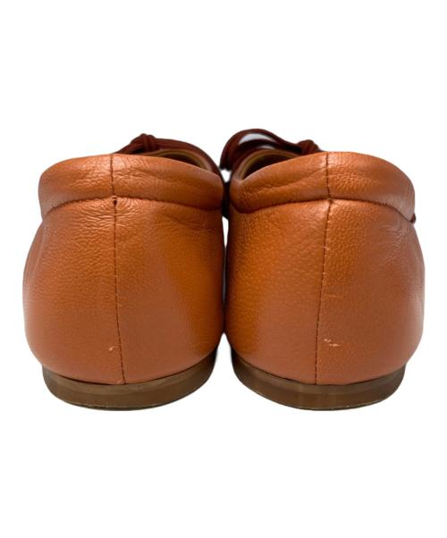 Pippichic（ピッピシック）Pippichic (ピッピシック) スクエアバレエシューズ ブラウン サイズ:37 1/2の古着・服飾アイテム