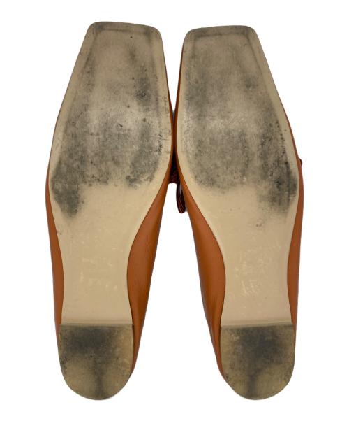 Pippichic（ピッピシック）Pippichic (ピッピシック) スクエアバレエシューズ ブラウン サイズ:37 1/2の古着・服飾アイテム