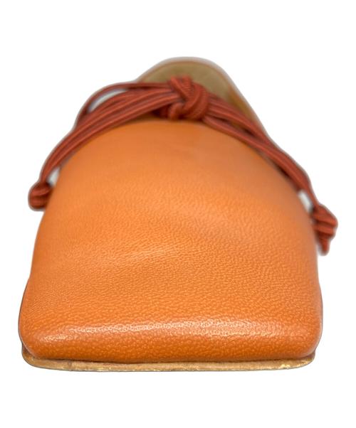 Pippichic（ピッピシック）Pippichic (ピッピシック) スクエアバレエシューズ ブラウン サイズ:37 1/2の古着・服飾アイテム