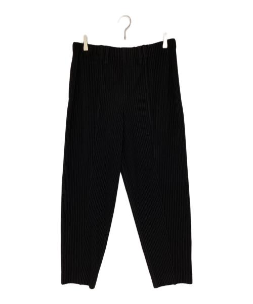 HOMME PLISSE ISSEY MIYAKE（オム プリッセ イッセイ ミヤケ）HOMME PLISSE ISSEY MIYAKE (オム プリッセ イッセイ ミヤケ) テーラードパンツ ブラック サイズ:3の古着・服飾アイテム